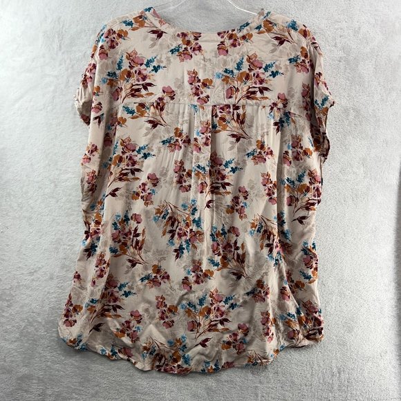 Torrid Top Womens Plus 1X Antique Floral Button Down Blouse - Picture 4 of 9
